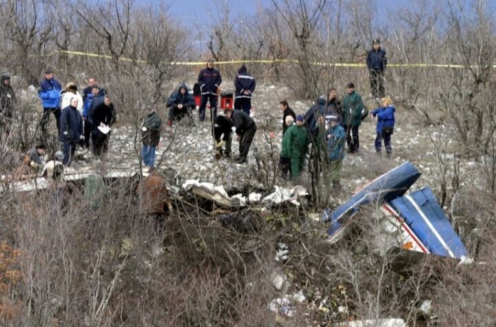 Pad aviona u kojem je nastradao Trajkovski