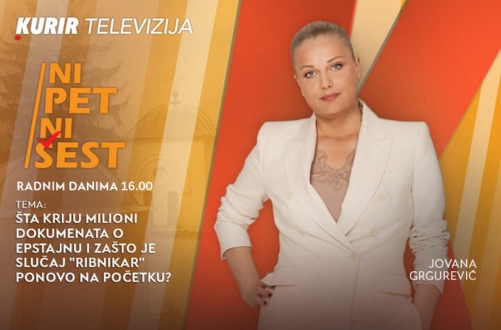 ŠTA KRIJU MILIONI DOKUMENATA O EPSTAJNU I ZAŠTO JE SLUČAJ "RIBNIKAR" PONOVO NA POČETKU? U “NI 5 NI 6” od 16.00