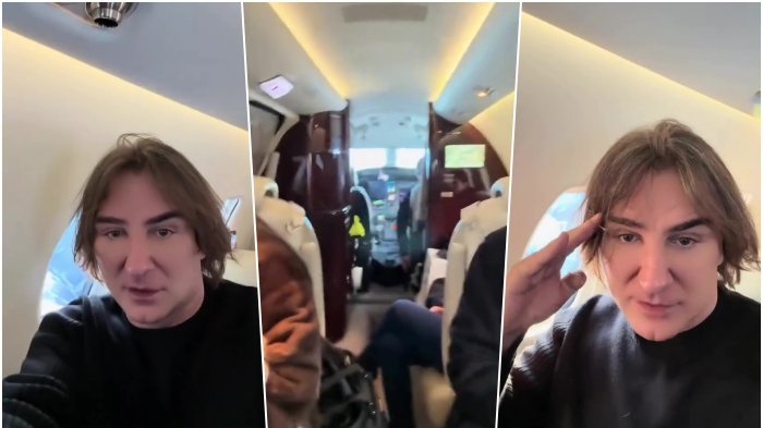 SVI SMO NA OKUPU! Željko Mitrović objavio snimak iz aviona: Evo ko njegovoj porodici trenutno pravi društvo na putovanju i zašto LUSI NIJE SA NJIMA (V