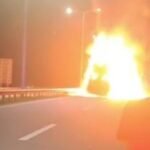 U BAČKOJ PALANCI PLAMEN PROGUTAO AUTOMOBIL! Vatra se razbuktala nasred ulice