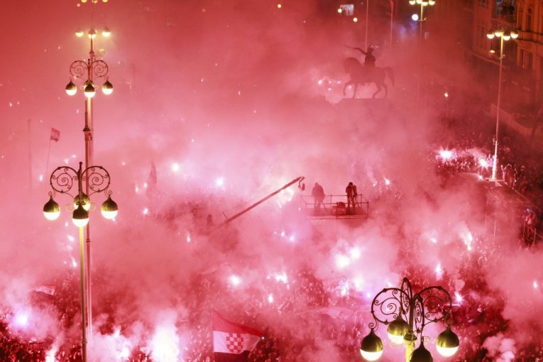 Doček na Trgu bana Jelačića