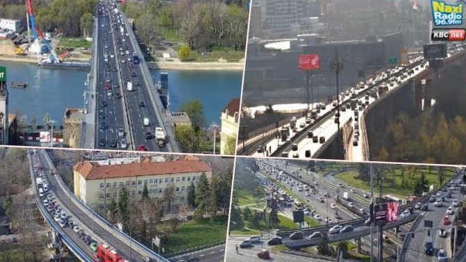 DUGA KOLONA NA PLAVOM MOSTU: Na ostalim špic-tačkama nigde gužve! Brankov, Gazela i Autokomanda prohodni (FOTO)
