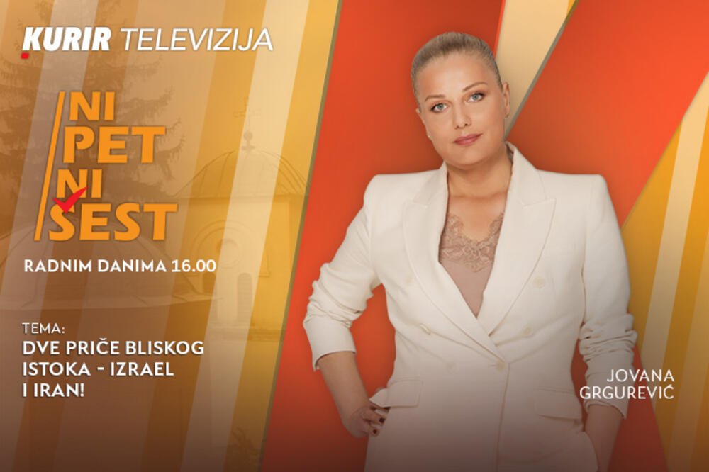 DVE PRIČE BLISKOG ISTOKA - IZRAEL I IRAN! - u današnjoj emisiji “NI 5 NI 6” od 16.00