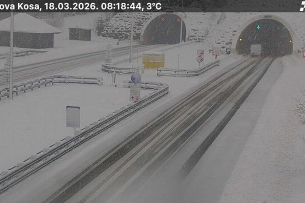 Građanima stiglo hitno obaveštenje! Počeo da pada veliki sneg, a kreće i olujni vetar, zabeleo se auto-put