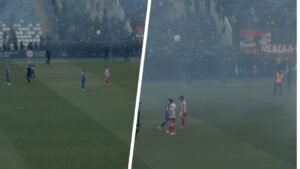 ISPLIVAO NOVI HOROR SNIMAK IZ NOVOG PAZARA: Navijači divljali u prvom minutu utakmice, pogledajte šta se desilo na tribinama!