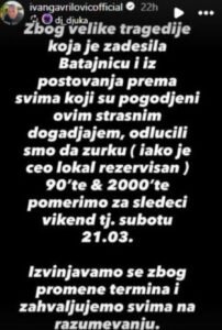 KONCERT ODLOŽEN ZBOG STRAVIČNE TRAGEDIJE! Poginulo dvoje mladih, oglasio se Ivan Gavrliović!