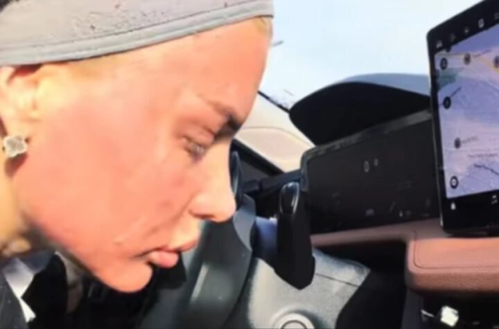 MILICI KEMEZ CELO LICE CRVENO I U OŽILJCIMA! Bivša zadrugarka šokirala, hladi glavu klimom u automobilu: Zabrinula mnoge