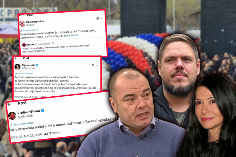 SKANDALOZNO! MRZITELJI SOPSTVENOG NARODA U TRANSU: Štimac, Ješić i Lukićka horski vređaju Srbiju! Za njih su građani životinje i stoka, a Arena zoološki vrt!