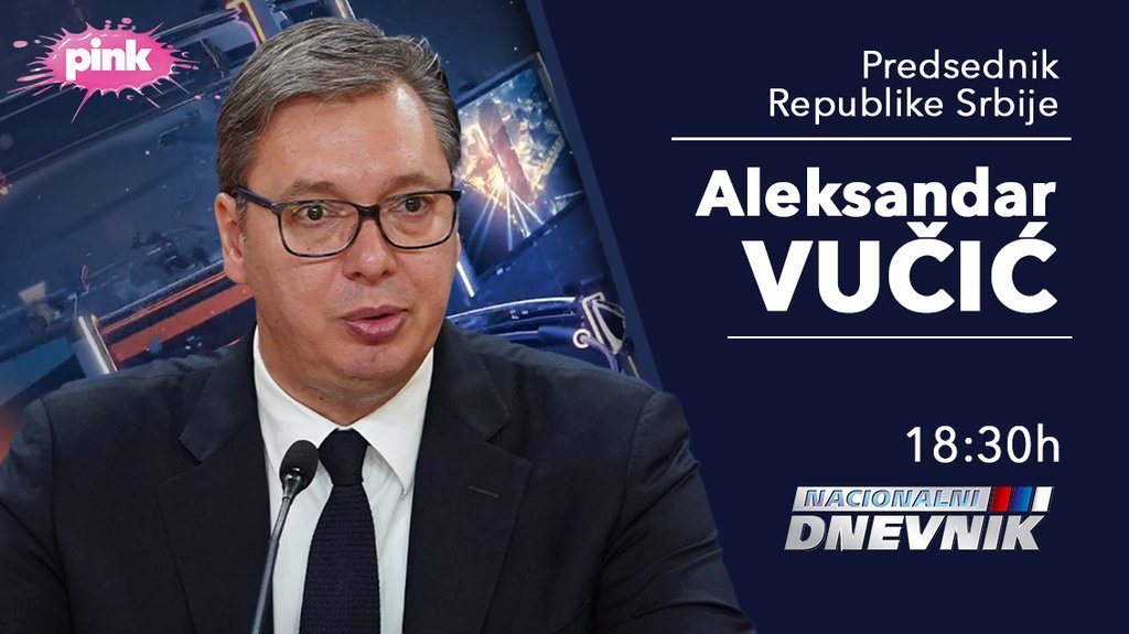 EKSKLUZIVNO NA TV PINK! Aleksandar Vučić sutra gost Nacionalnog dnevnika u 18 i 30