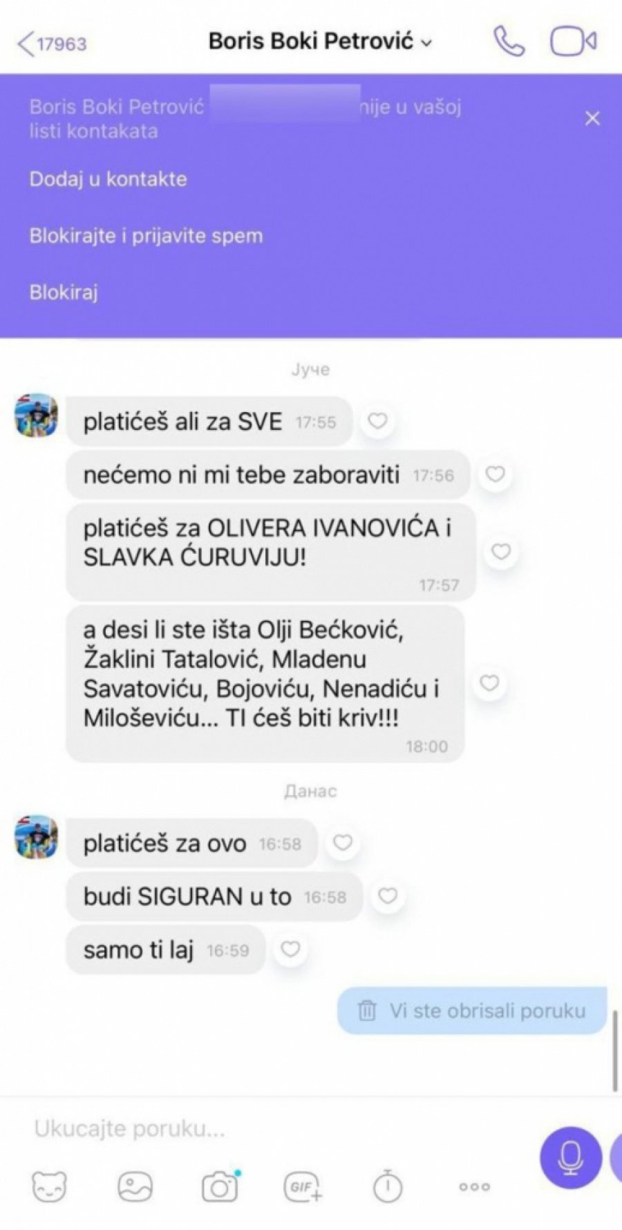 JEZIVE PRETNJE VUČIĆEVIĆU DOK JE VODIO KOLEGIJUM: Uredniku Informera stigla poruka dok je pričao o Bojoviću! (FOTO)