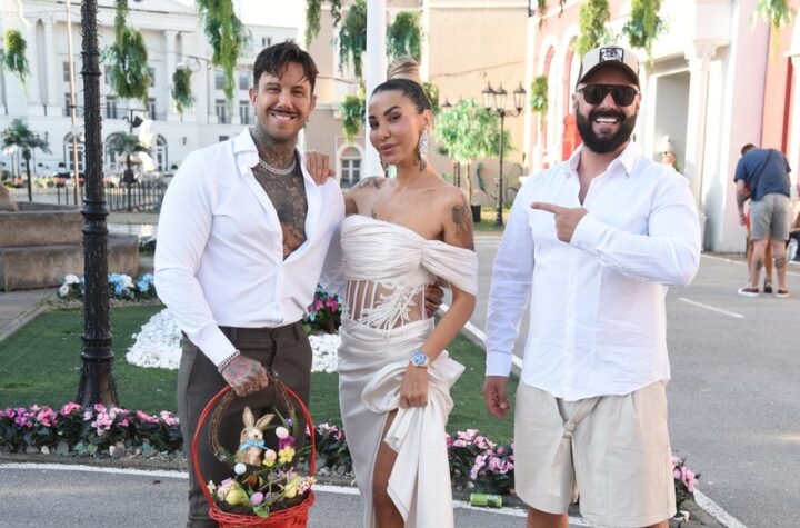 Lepi brka prigrlio lavicu, a Luka umire od smeha! Aneli između dve vatre, bivši verenik i budući dečko rzme uz rame, a Ahmićka se okrenula NJEMU! (FOT