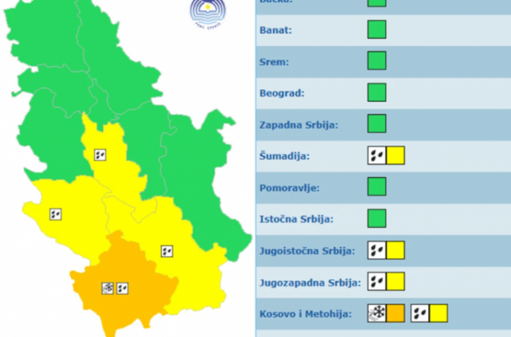 POPALJENI ALARMI: RHMZ UPOZORAVA na obilne padavine i snežnu mećavu - na ovim rekama upozoravajući nivoi vodostaja, a EVO kada DOLAZI DO PROMENE VREMENA!