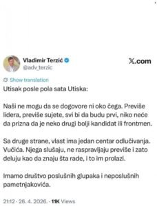 "PREVIŠE SUJETE" Blokaderski advokat očajan: Ni oko čega ne možemo da se dogovorimo! (FOTO)