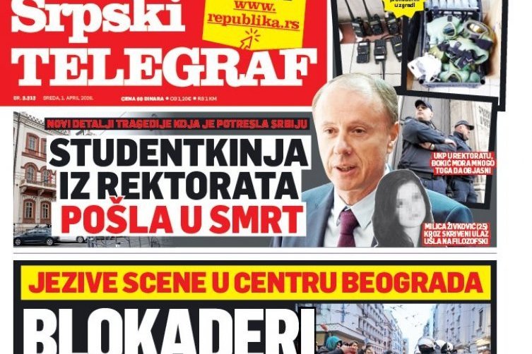 STUDENTKINJA IZ REKTORATA POŠLA U SMRT: Čitajte u Srpskom telegrafu!