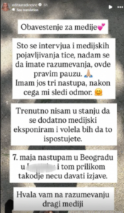 TRUDNA EDITA ARADINOVIĆ DONELA ODLUKU DA SE POVUČE! Poslednje oglašavanje pevačice rastužilo fanove: Nisam u stanju...