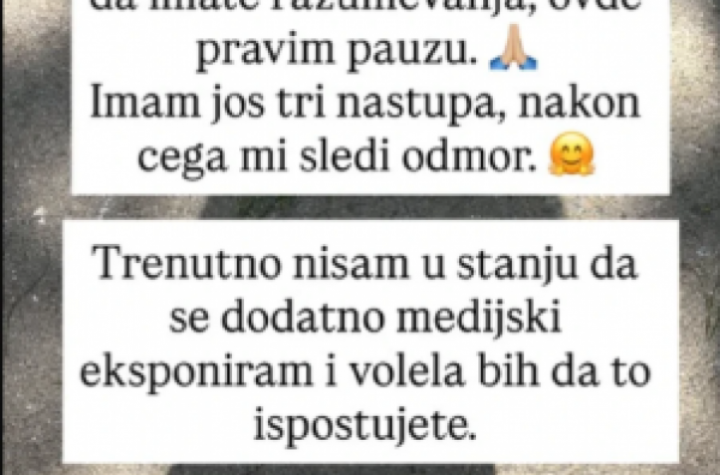 TRUDNA EDITA ARADINOVIĆ DONELA ODLUKU DA SE POVUČE! Poslednje oglašavanje pevačice rastužilo fanove: Nisam u stanju...