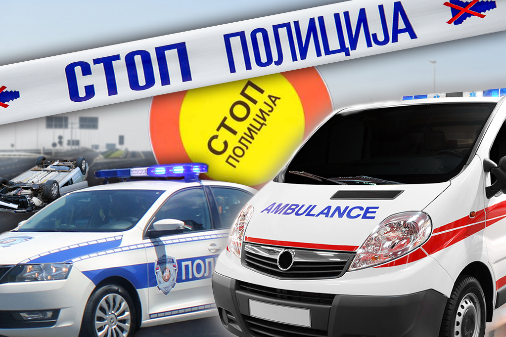 AUTOMOBIL PROBIO OGRADU I ODLETEO U KONTRASMER! Jeziva nesreća kod Velike Plane! (FOTO)