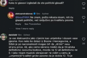 FANOVI LINČOVALI NAŠ STRUČNI ŽIRI! Aleksandra Kovač ugasila komentare  nakon glasanja na Evroviziji, BURA NA MREŽAMA!