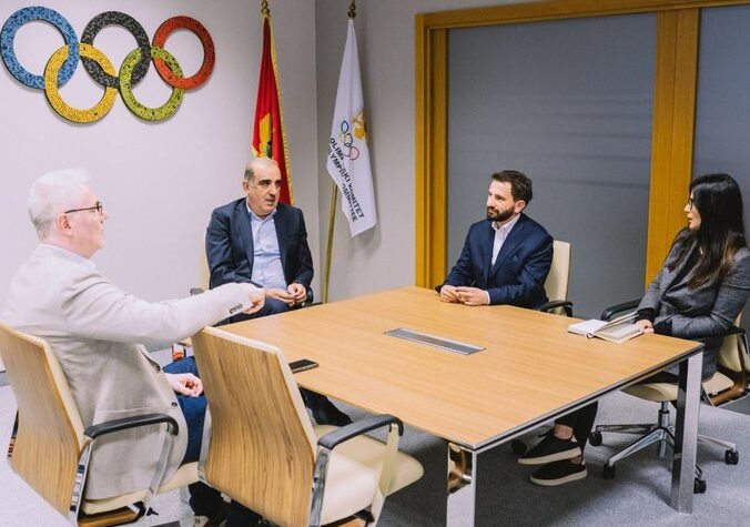 JAČANJE SPORTSKIH VEZA: Dejan Tomašević u prvoj zvaničnoj poseti Crnogorskom olimpijskom komitetu