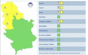 UPALJEN ŽUTI METEOALARM: Opasnost za život ljudi i životinja - HITNO UPOZORENJE RHMZ!