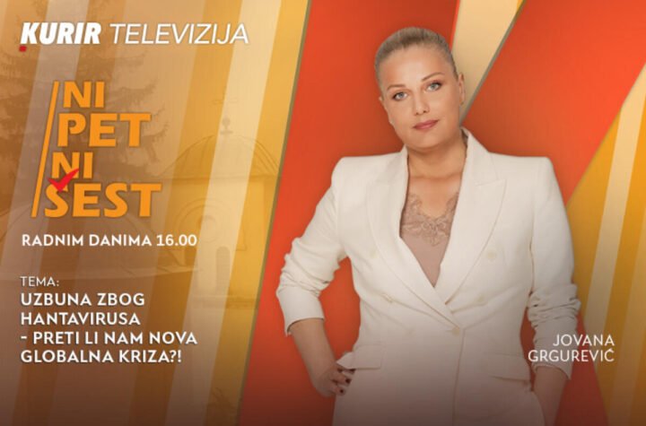 UZBUNA ZBOG HANTAVIRUSA - PRETI LI NAM NOVA GLOBALNA KRIZA?! - u današnjoj emisiji “NI 5 NI 6” od 16.00