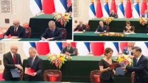 VUČEVIĆ U PEKINGU POTPISAO MEMORANDUM O SARADNJI SNS I KPK 'Dodatno smo učvrstili čelično prijateljstvo, ovo je nova faza zajedničke budućnosti'