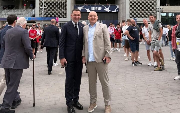 ZBILJIĆ I RADUJKO NA FINALU LIGE ŠAMPIONA! Čelnici srpskog fudbala među zvanicama UEFA u Budimpešti (FOTO)