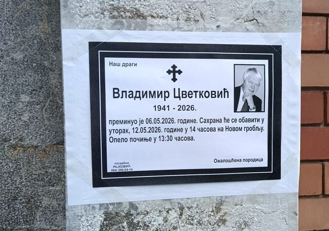 ZBOGOM, LEGENDO! Vladimir Cvetković sahranjen uz taktove 'Đurđevdana' - potresni prizori sa Novog groblja su rasplakali Srbiju! (FOTO)