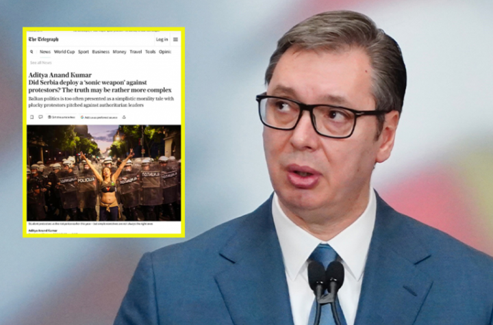 I BRITANCI PIŠU O NAJVEĆEM BLOKADERSKOM MITU! Afera "zvučni top" bez ikakvih dokaza, mesecima je lažno pripisivali Vučiću!