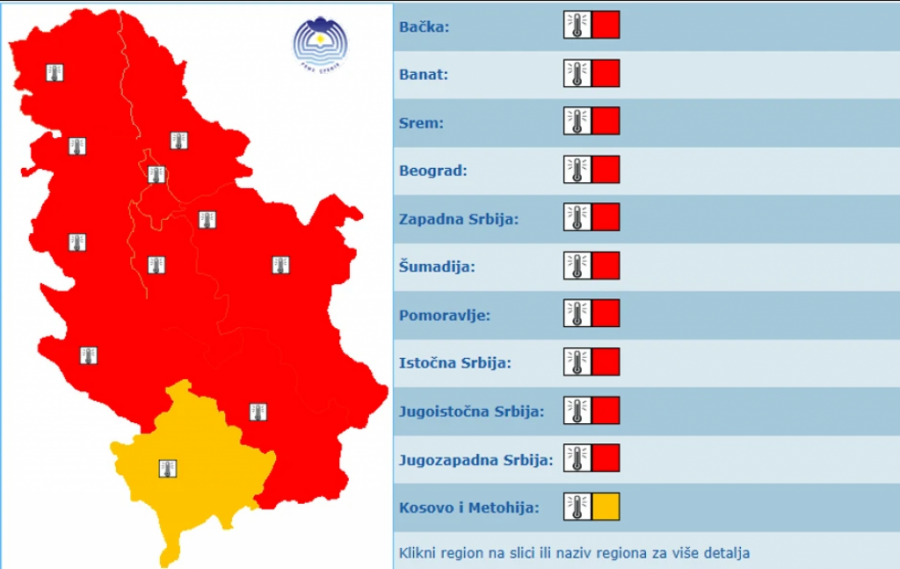OVI GRADOVI SU REKORDERI PO VRUĆINI U SRBIJI! U jednom već "osećaj" ide do 40 STEPENI – RHMZ objavio ALARMANTNE PODATKE iz sata u sat!