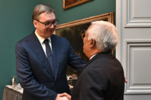 POČEO SASTANAK U PALATI SRBIJA: Predsednik Vučić ugostio Antonija Kostu!
