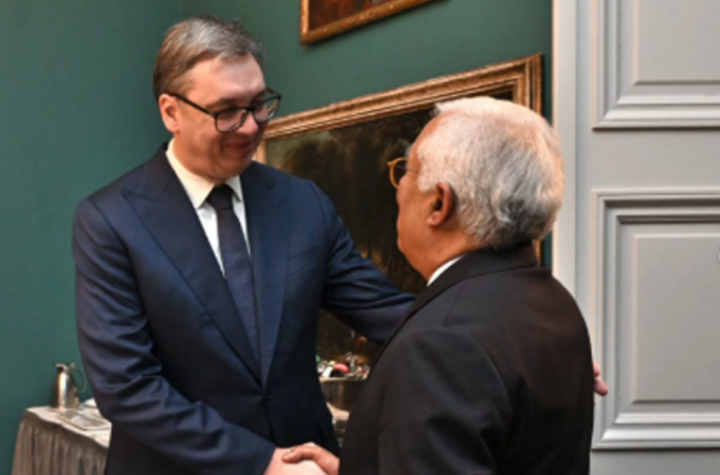 POČEO SASTANAK U PALATI SRBIJA: Predsednik Vučić ugostio Antonija Kostu!