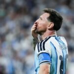 Slavlje Lionela Mesija na utakmici Argentine i Alžira u prvom kolu J grupe Svetskog prvenstva 2026. godin