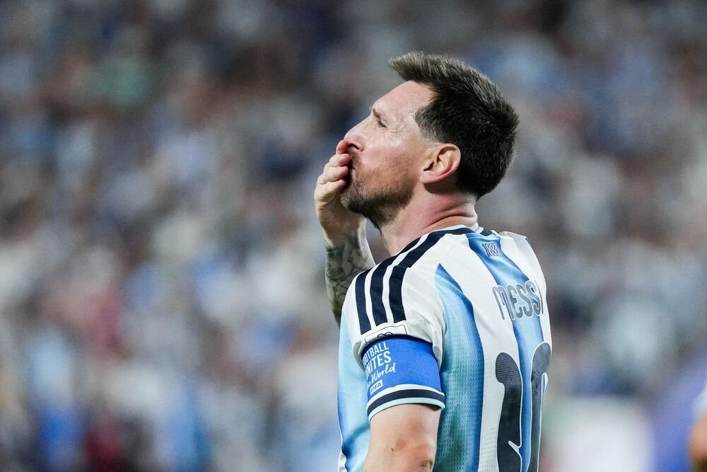 Slavlje Lionela Mesija na utakmici Argentine i Alžira u prvom kolu J grupe Svetskog prvenstva 2026. godin