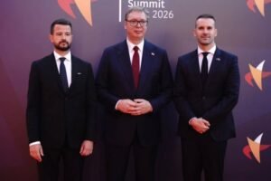 VUČIĆ NA OTVARANJU SAMITA EU-ZAPADNI BALKAN: Sa Spajićem i Milatovićem u Tivtu! (FOTO)