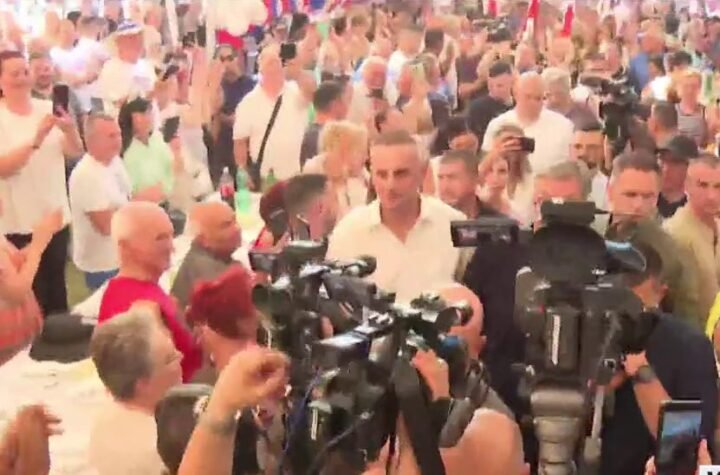 'POBEDIĆEMO, POBEDIĆE UJEDINJENA SRBIJA' Alibunar GOREO zbog Vučića, orilo se ACO SRBINE – narod priredio spektakularan doček, snimak objavio i predse