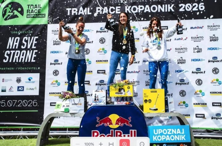 Đuro Borbelj i Victoria Keller iz PK Železničar Inđija pobednici trke 24k Trail race Kopaonik