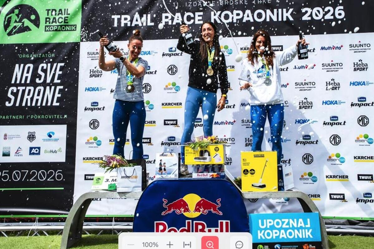 Đuro Borbelj i Victoria Keller iz PK Železničar Inđija pobednici trke 24k Trail race Kopaonik