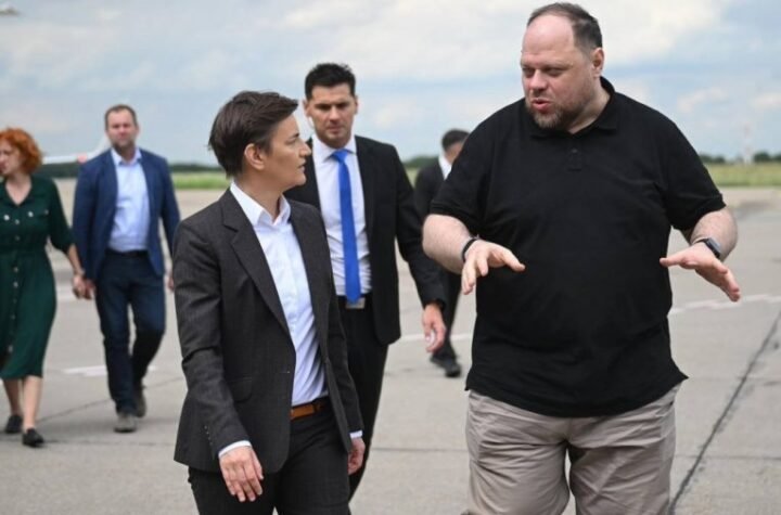 "DOBRO DOŠAO U SRBIJU, DRAGI PRIJATELJU!" Brnabićeva dočekala predsednika Vrhovne rade Ukrajine! (FOTO)
