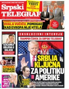 EKSKLUZIVNI INTERVJU! SRBIJA KLJUČNA ZA POLITIKU AMERIKE: Čitajte u Srpskom telegrafu!
