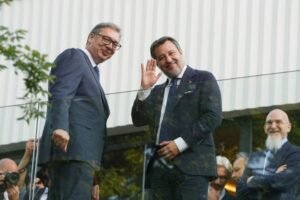 U TOKU SASTANAK DVE DELEGACIJE! Vučić ugostio Matea Salvinija - TRI TEME U FOKUSU! (FOTO)