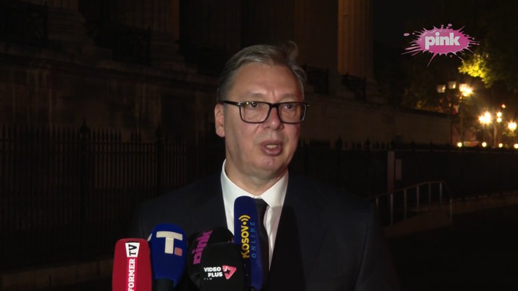 UŽIVO NA TV PINK I PINK.RS! Vučić se obraća iz Pariza nakon večere u Jelisejskoj palati