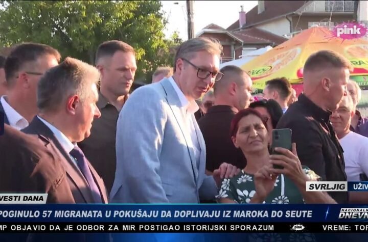 UŽIVO NA TV PINK I PINK.RS! Vučić u Svrljigu, dočekan velikim aplauzom