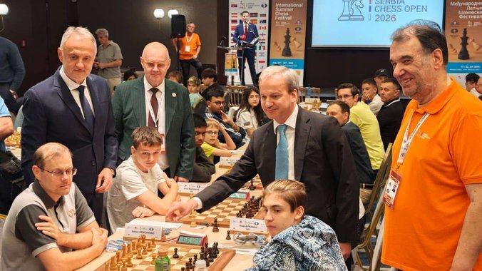 ZVANIČNO OTVOREN 6. MEĐUNARODNI LETNjI ŠAHOVSKI FESTIVAL 'SRBIJA OPEN 2026'