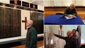 262 IMENA UKLESANA U VEČNOST Lider SNS Vučević odao počast herojima koji su dali život za narod, posetio Spomen-sobu u Mrkonjić gradu