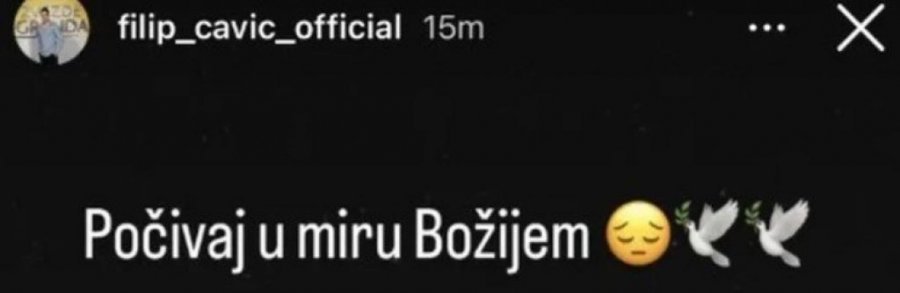 CRNA OBJAVA OSVANULA NA PROFILU ZVEZDE GRANDA! Dom Filipa Čavića ZAVIJEN U CRNO: Počivaj u miru Božjem!
