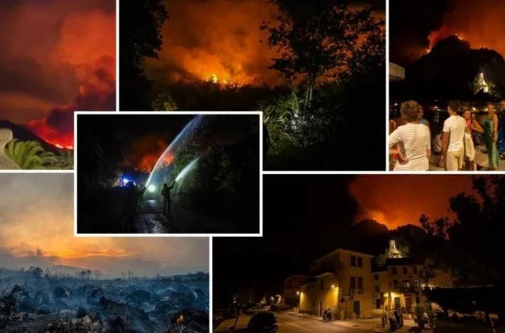 JADRAN U PLAMENU! Gori od Crne Gore do Hrvatske, Omiš na ivici pakla: Vatra stigla do centra grada, sedmoro ljudi životno ugroženo! GORE KUĆE I AUTOMOBILI, ČUJU SE EKSPLOZIJE!