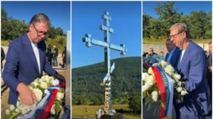 NEVINIM ŽRTVAMA U 'OLUJI' ODANA POŠTA! Vučić na Petrovačkoj cesti: Naša je dužnost da stradala deca, ali i svi nevino stradali, nikada ne budu zaborav