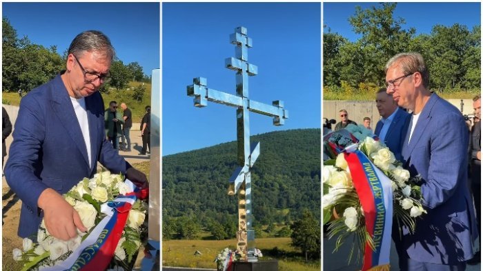NEVINIM ŽRTVAMA U 'OLUJI' ODANA POŠTA! Vučić na Petrovačkoj cesti: Naša je dužnost da stradala deca, ali i svi nevino stradali, nikada ne budu zaborav