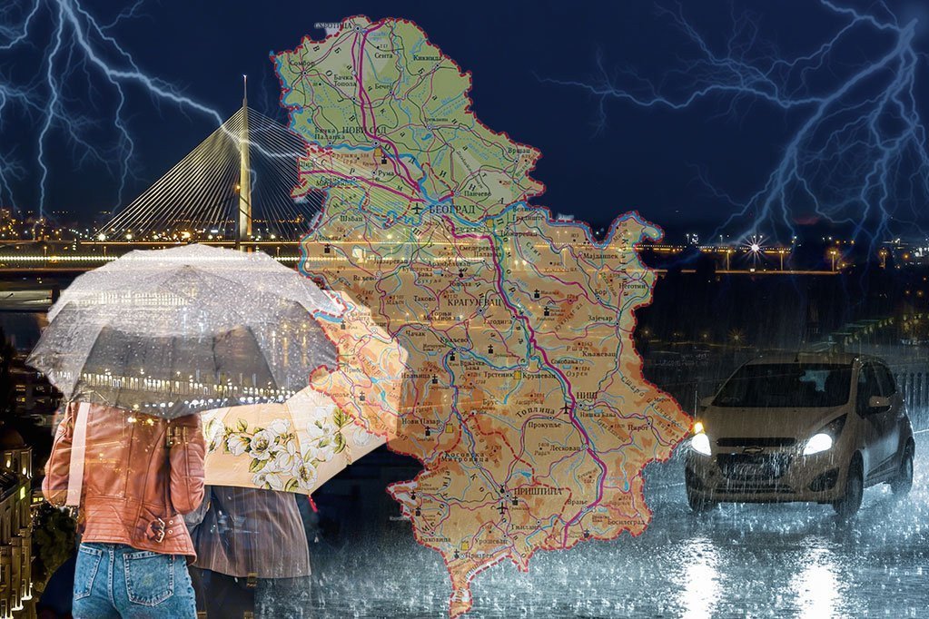 SRUČILA SE KIŠA NA BEOGRAD! Počeli pljuskovi i grmljavina - oglasio se RHMZ!